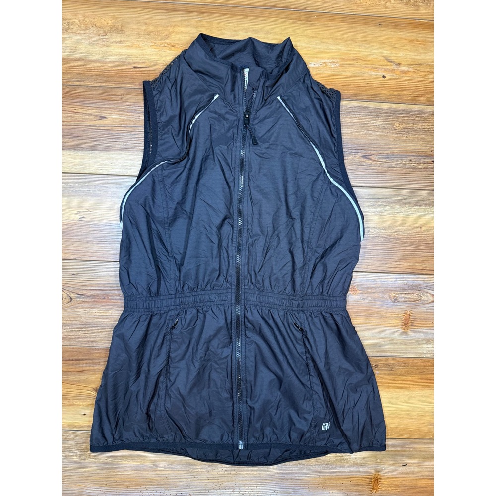 Victoria's Secret VSX Sport Black Mesh Back Reflective Running Vest Large